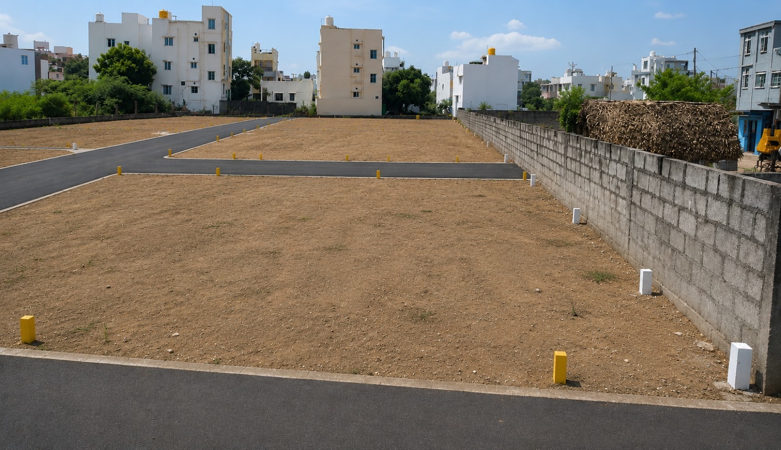 Clear Yellow Plot Marker Stones